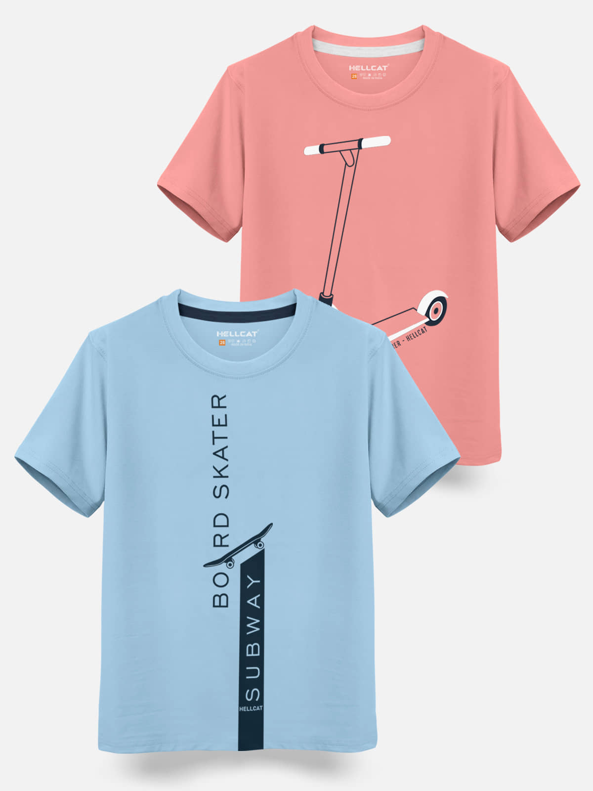 HELLCAT Pack of 1 Boys Cotton Blend T-Shirt ( Multicolor )