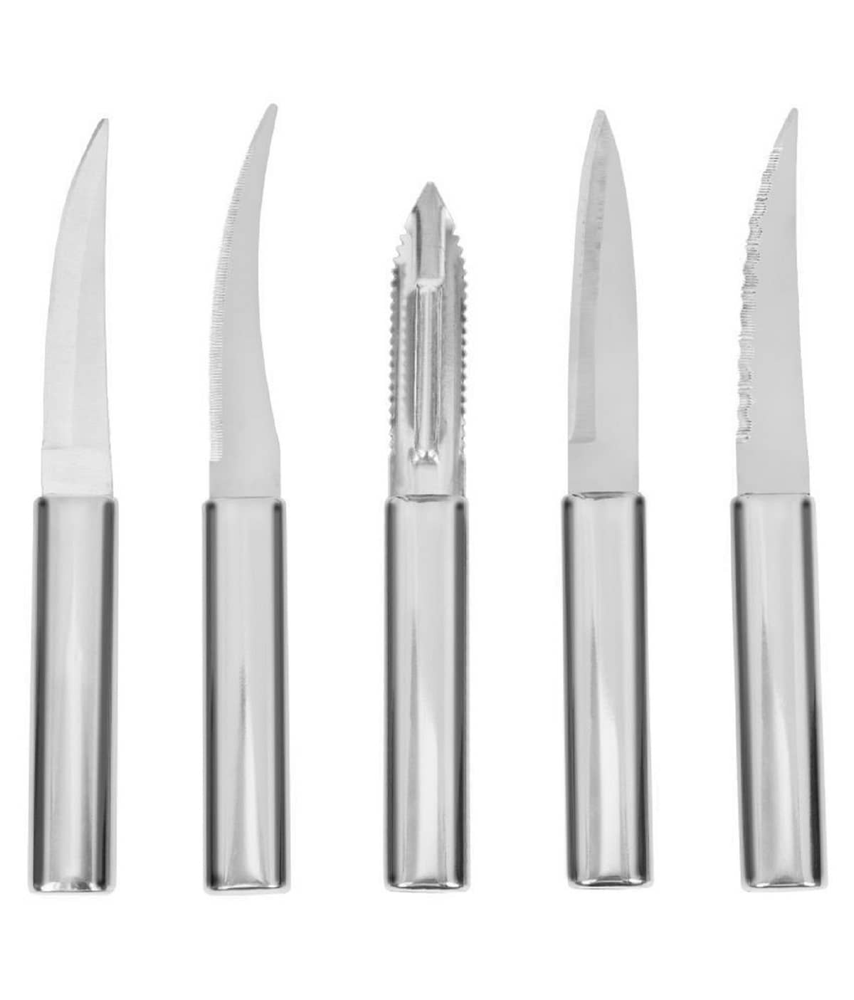 iview kitchenware - Silver Stainless Steel Knife Set Blade Length 12 cm ( Pack of 5 )