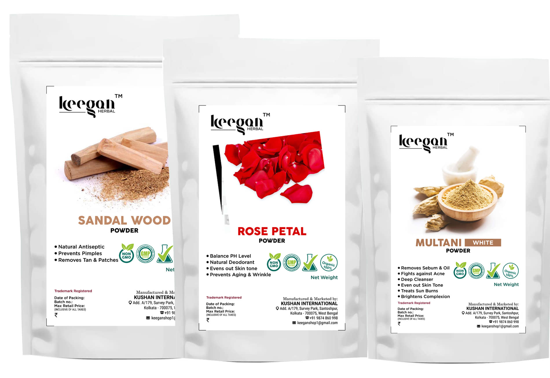 Keegan - Natural Glow Facial Kit For All Skin Type ( Pack of 3 )