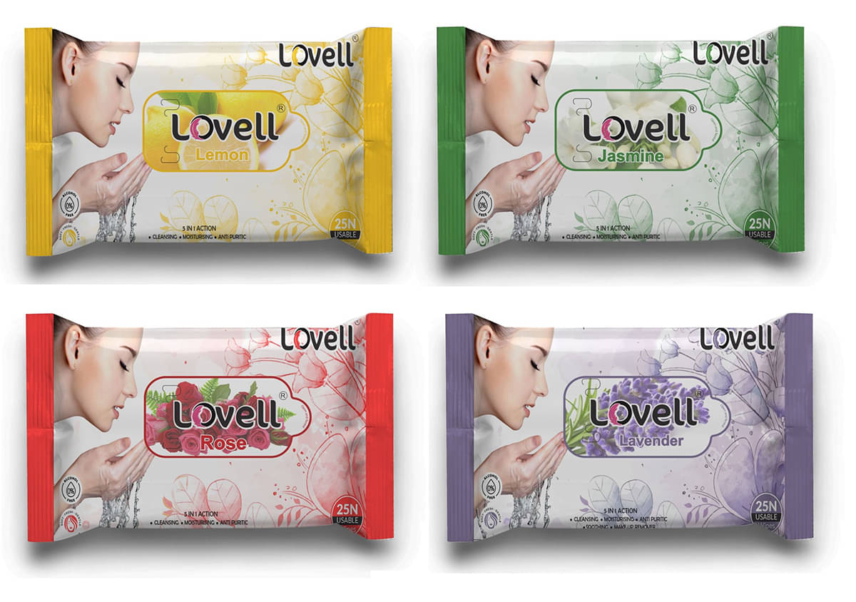     			Lenon All In One Facial Wipes Wet Wipes ( 25 Pcs ) Pack of 4