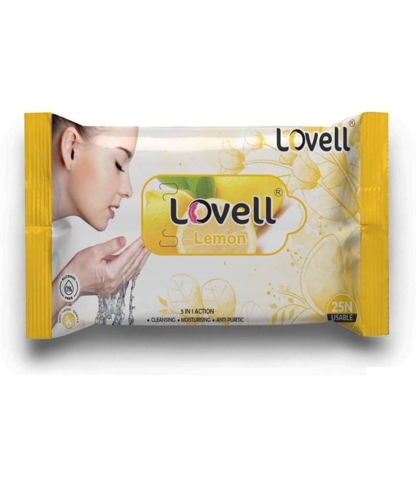     			Lenon Lovell Lemon Wet Wipes ( 25 Pcs )