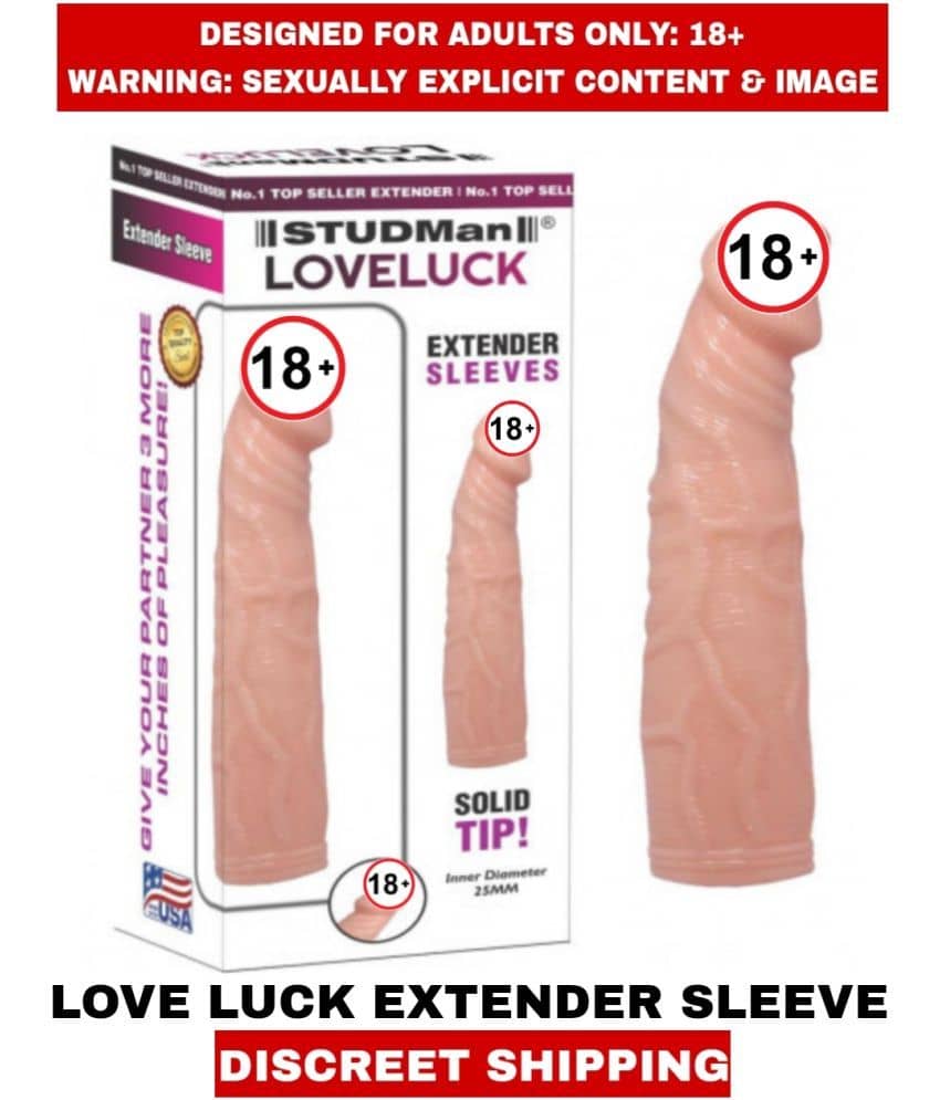 MALE ADULT SEX TOYS STUDMAN LOVE LUCK PENIS EXTENDER SLEEVE SOLIP TIP SINGLE HOLE SLEEVE For Men