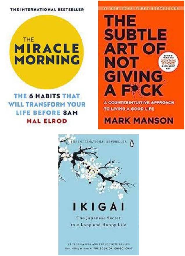     			Miracle Morning +The Subtle Art + Ikigai