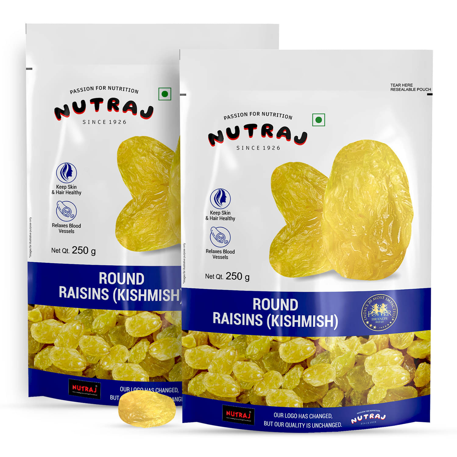     			Nutraj Special Raisins (Round) 500 g (250 g X 2)