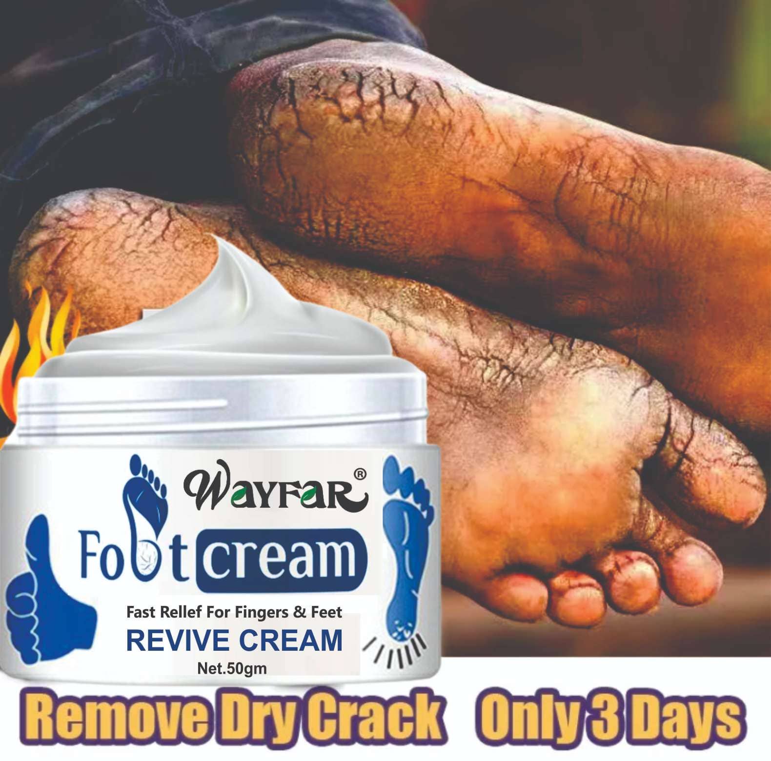 OMY LADY CRACK Cream I Heel Softner I Foot Cream SPF 15 ( 50 g )