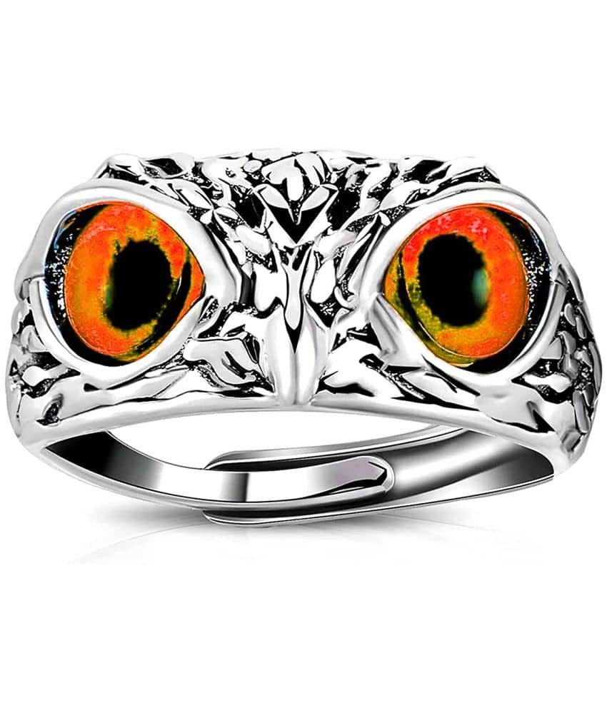 Silver Shine - Orange Rings ( Pack of 1 )