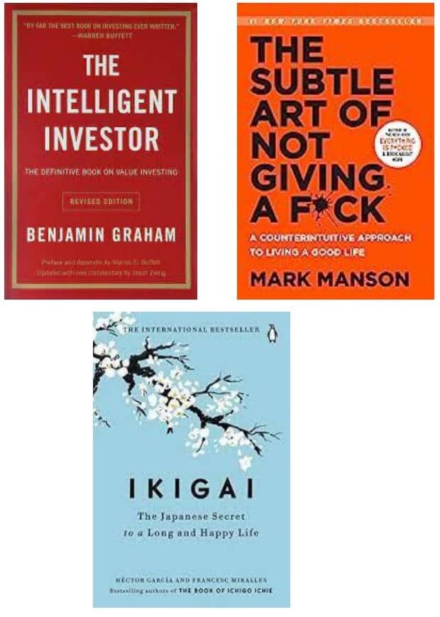 The Intelligent Investor + The Subtle Art + Ikigai - Stationery | Buy online on ZillyBuy