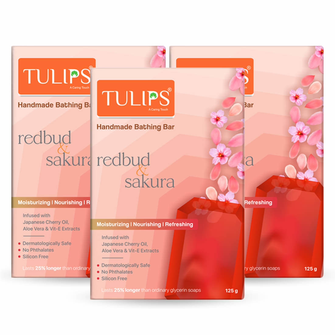 Tulips - Freshness Bathing Bar for All Skin Type ( Pack of 3 ) Tulips - Freshness Bathing Bar for All Skin Type ( Pack of 3 )