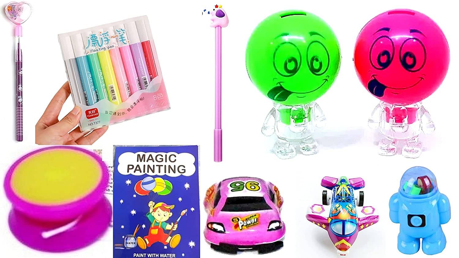     			UTSUB Magic Fun Theme Combo Pack |Set of 17| for as Birthday Gift to Kids All Age Group Multicolour