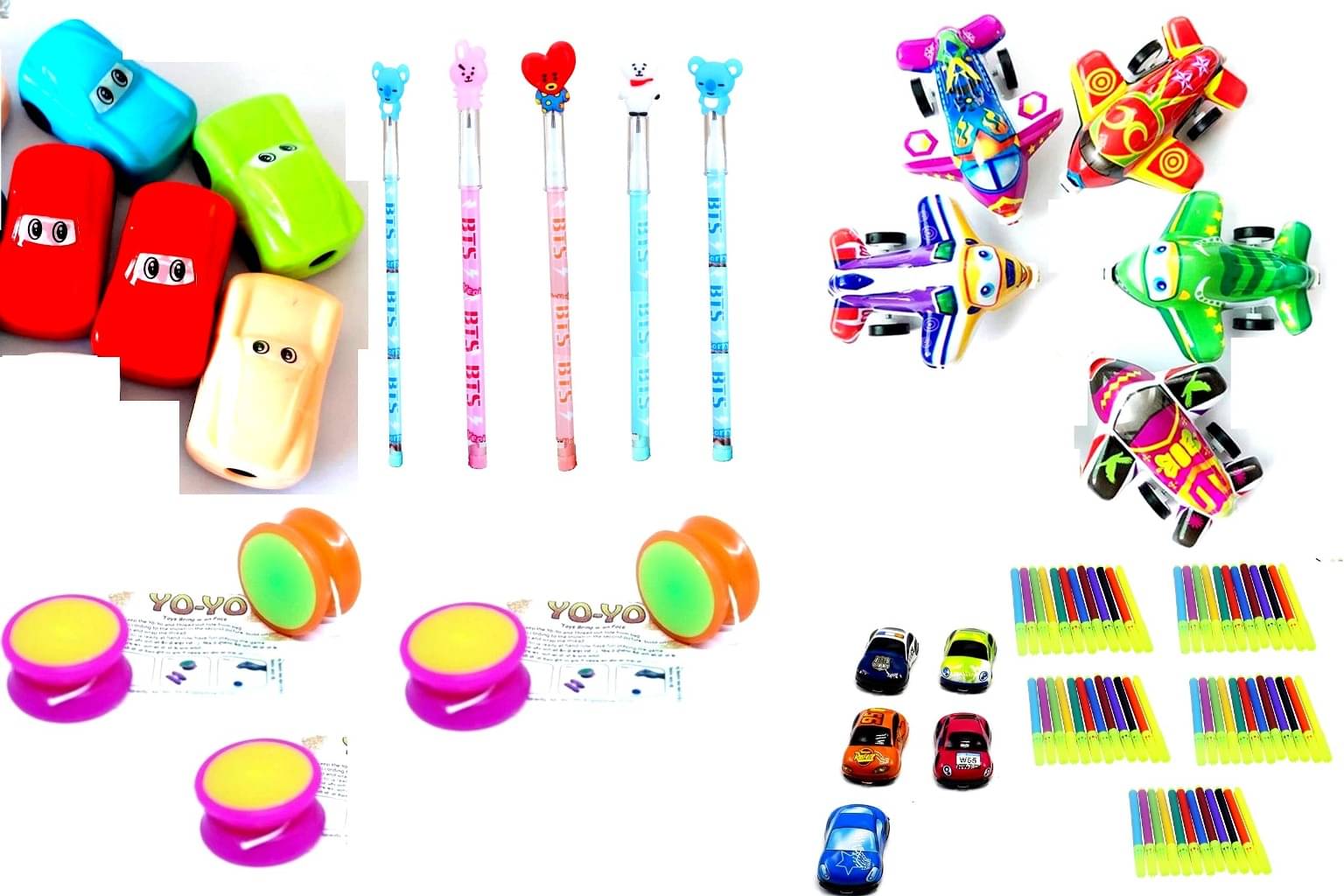 Utsub Car theme Combo Packs/Birthday Return Gift for Kids/Set of 5/ All age Group/Multi-color/25 qty Utsub Car theme Combo Packs/Birthday Return Gift for Kids/Set of 5/ All age Group/Multi-color/25 qty