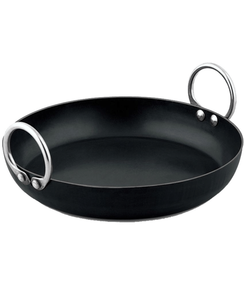 Veer - Iron Non coated Shallow Kadhai 2 mm ( 1 ) L Veer - Iron Non coated Shallow Kadhai 2 mm ( 1 ) L