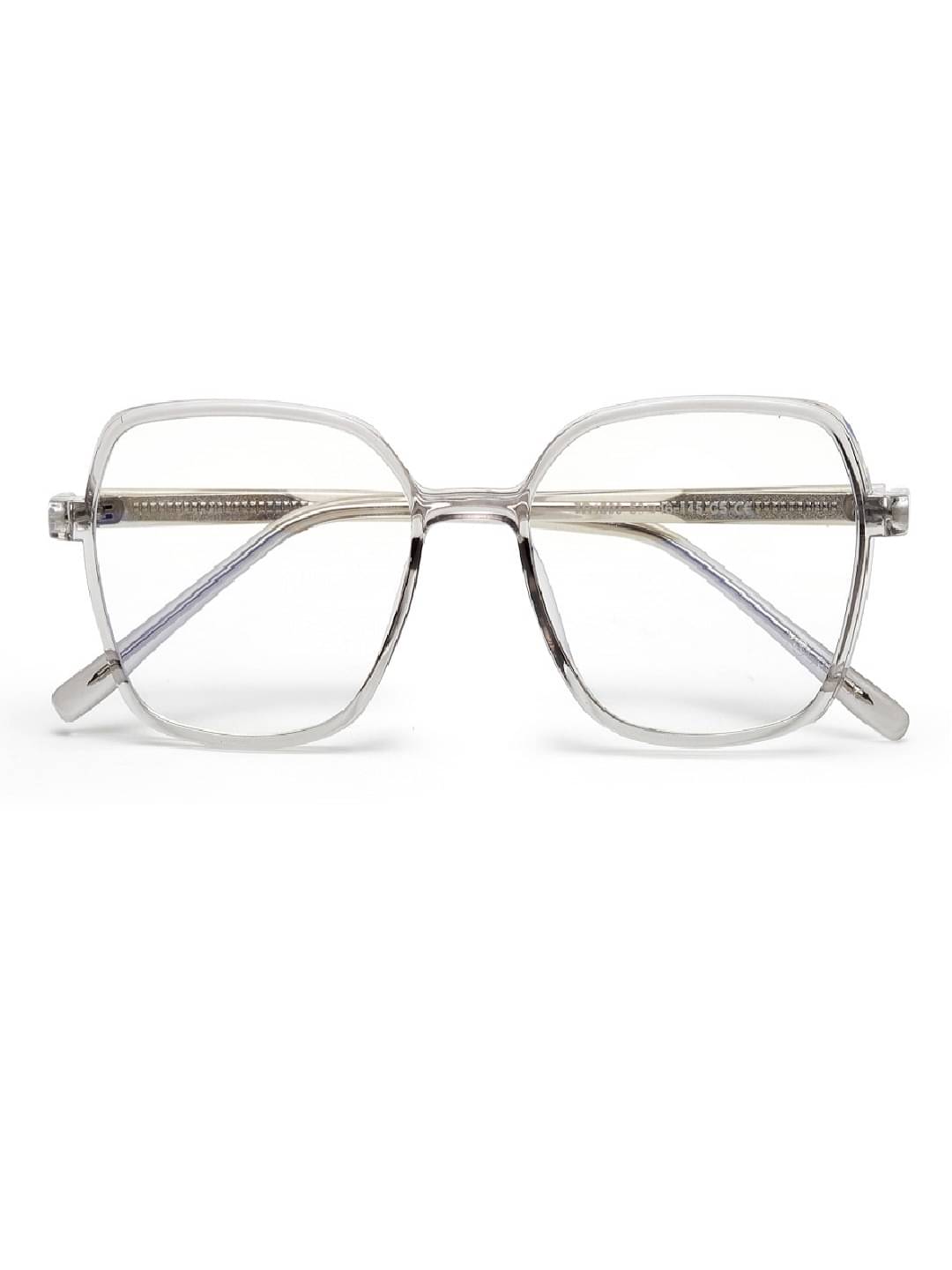     			YourSpex - Light Grey Square Eyeglass Frame ( Pack of 1 )