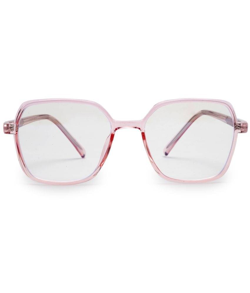 YourSpex - Pink Square Eyeglass Frame ( Pack of 1 ) YourSpex - Pink Square Eyeglass Frame ( Pack of 1 )