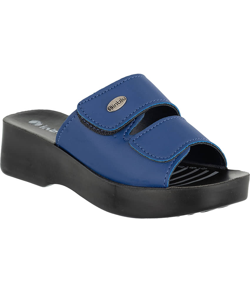 Aerowalk - Blue Women's Slip On Heels - Heels | Buy online on ZillyBuy