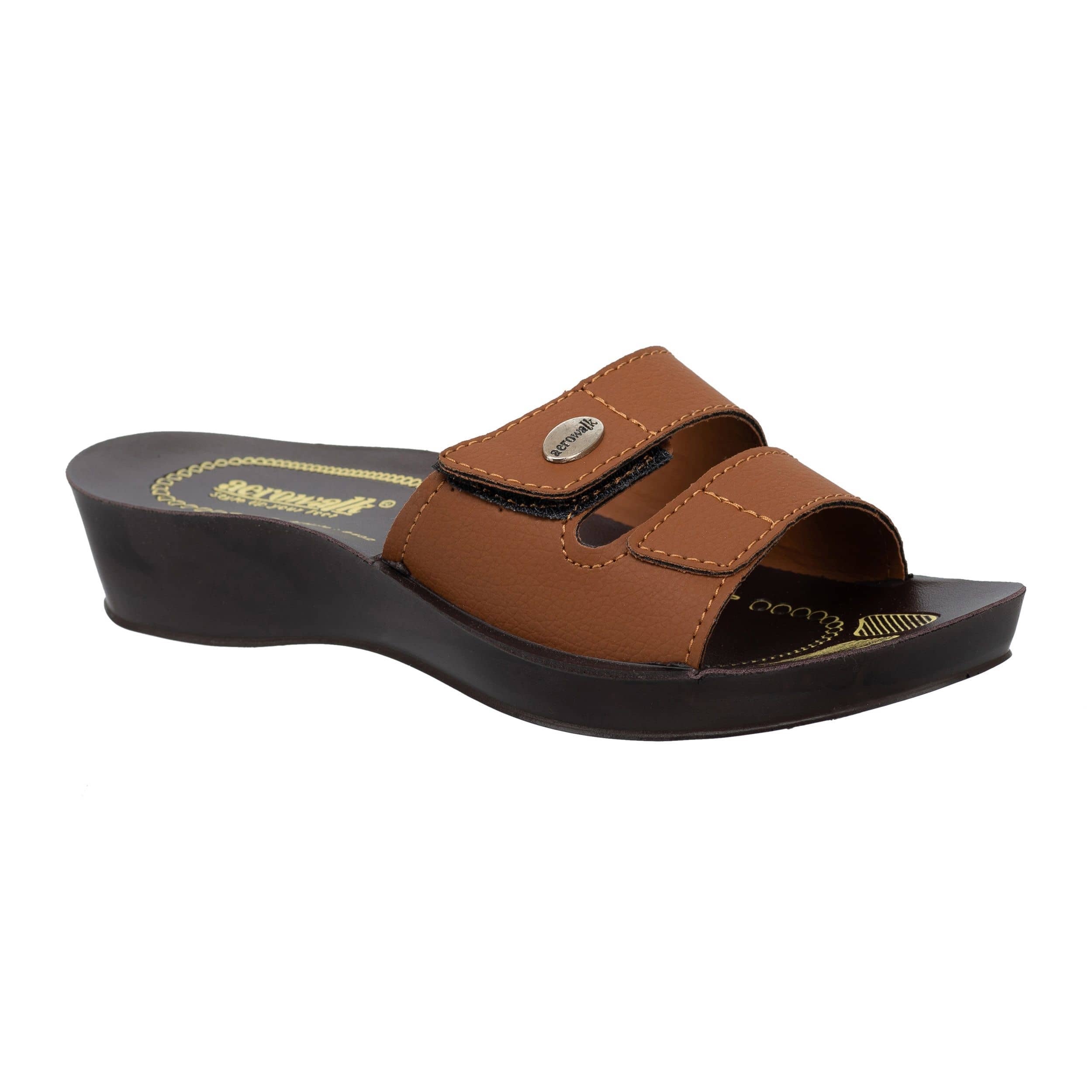 Aerowalk - Brown Women's Slip On Heels - Heels | Buy online on ZillyBuy