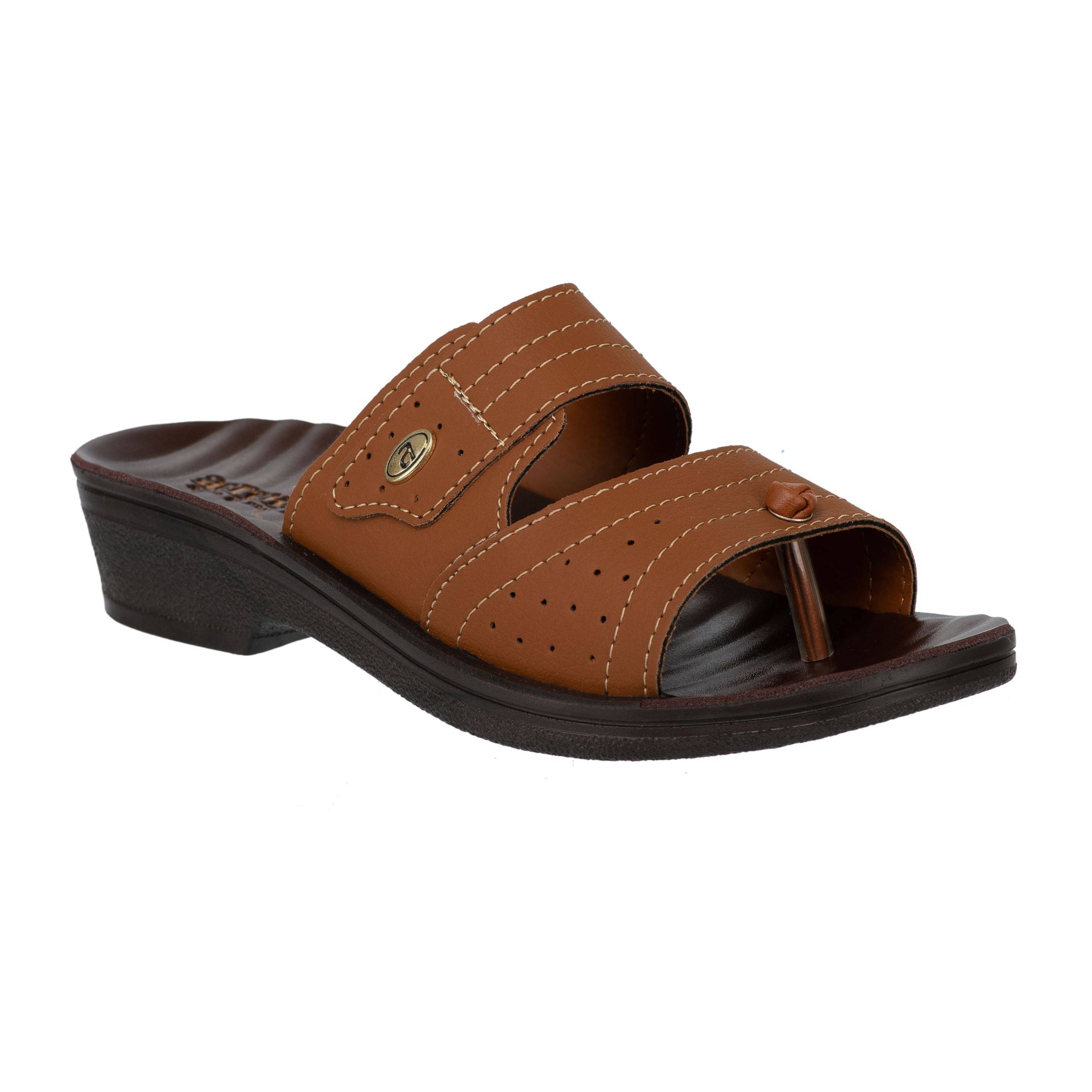 Aerowalk Brown Women's Slip On Heels     			Aerowalk Brown Women's Slip On Heels