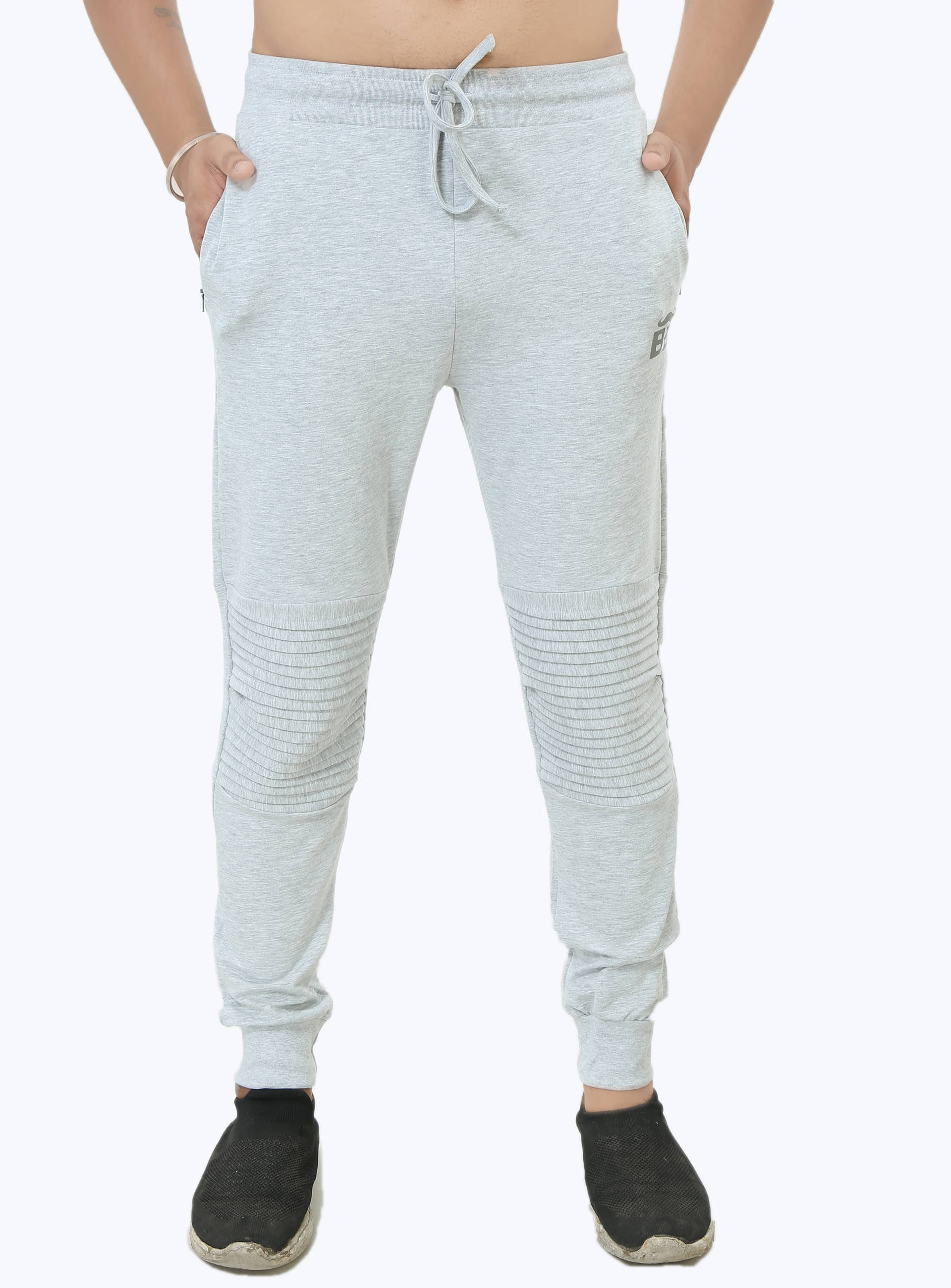 Black Brothers - Light Grey Cotton Men's Joggers ( Pack of 1 ) - Track Pants | Buy online on ZillyBuy
