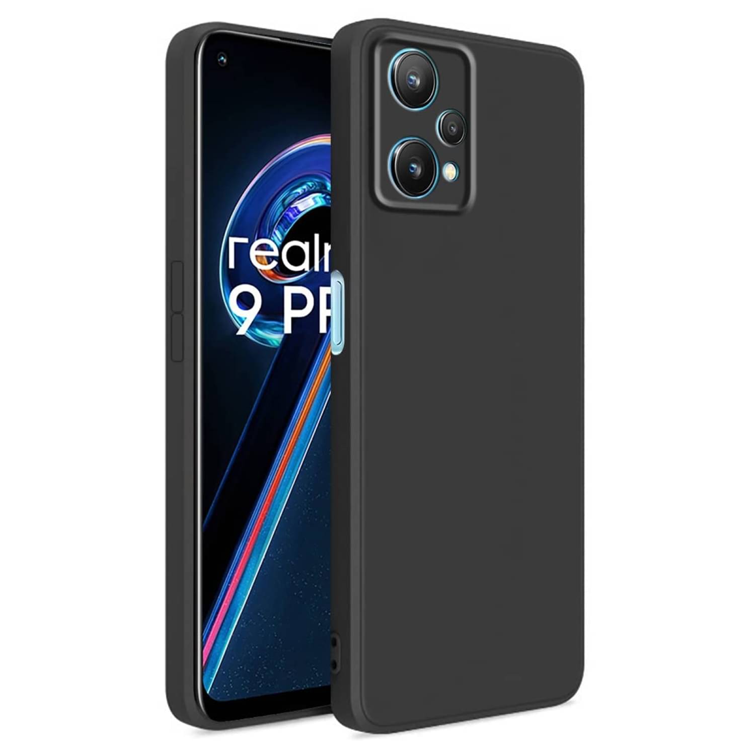 CASE VA - Black Silicon Plain Cases Compatible For Realme 9 4G ( Pack of 1 ) CASE VA - Black Silicon Plain Cases Compatible For Realme 9 4G ( Pack of 1 )