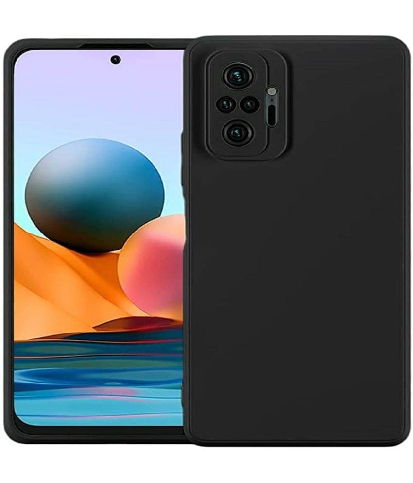 Case Vault Covers - Black Silicon Plain Cases Compatible For Xiaomi Redmi Note 10 Pro ( Pack of 1 ) Case Vault Covers - Black Silicon Plain Cases Compatible For Xiaomi Redmi Note 10 Pro ( Pack of 1 )
