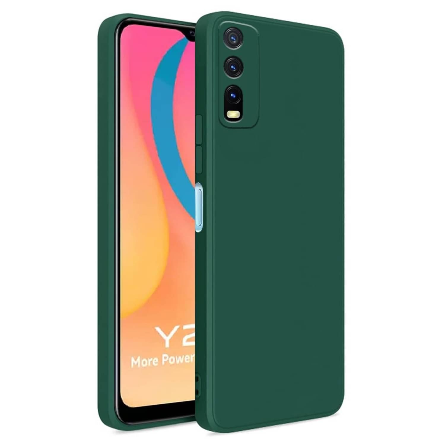 Case Vault Covers - Green Silicon Plain Cases Compatible For Vivo Y20G ( Pack of 1 ) Case Vault Covers - Green Silicon Plain Cases Compatible For Vivo Y20G ( Pack of 1 )