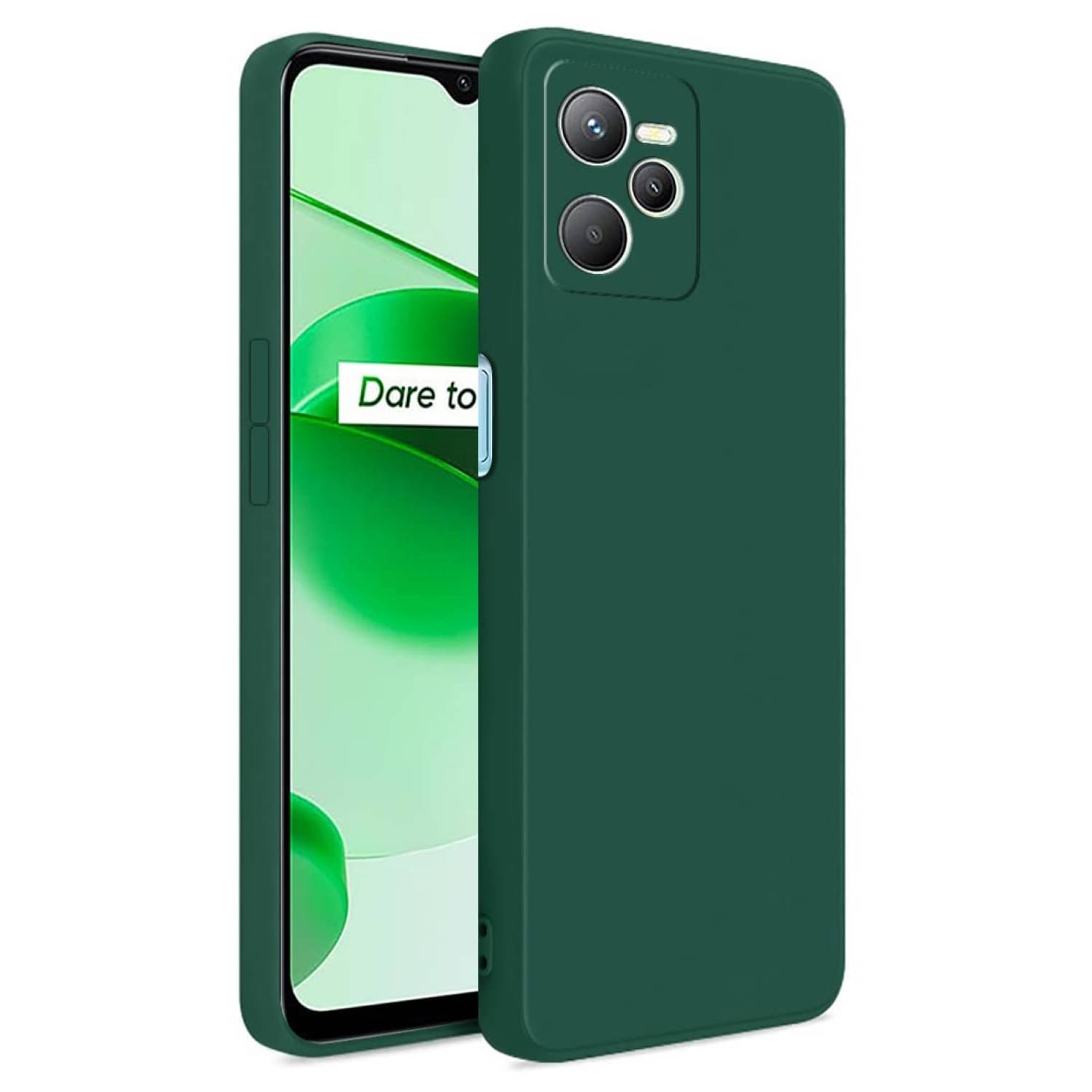 Case Vault Covers - Green Silicon Plain Cases Compatible For Realme C35 ( Pack of 1 ) Case Vault Covers - Green Silicon Plain Cases Compatible For Realme C35 ( Pack of 1 )