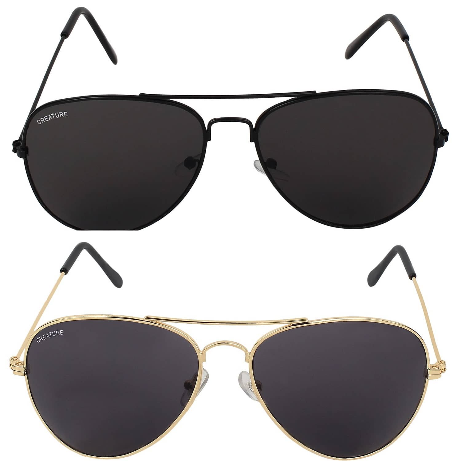 Creature - Gold Pilot Sunglasses ( Pack of 2 ) - Sunglasses | Buy online on ZillyBuy