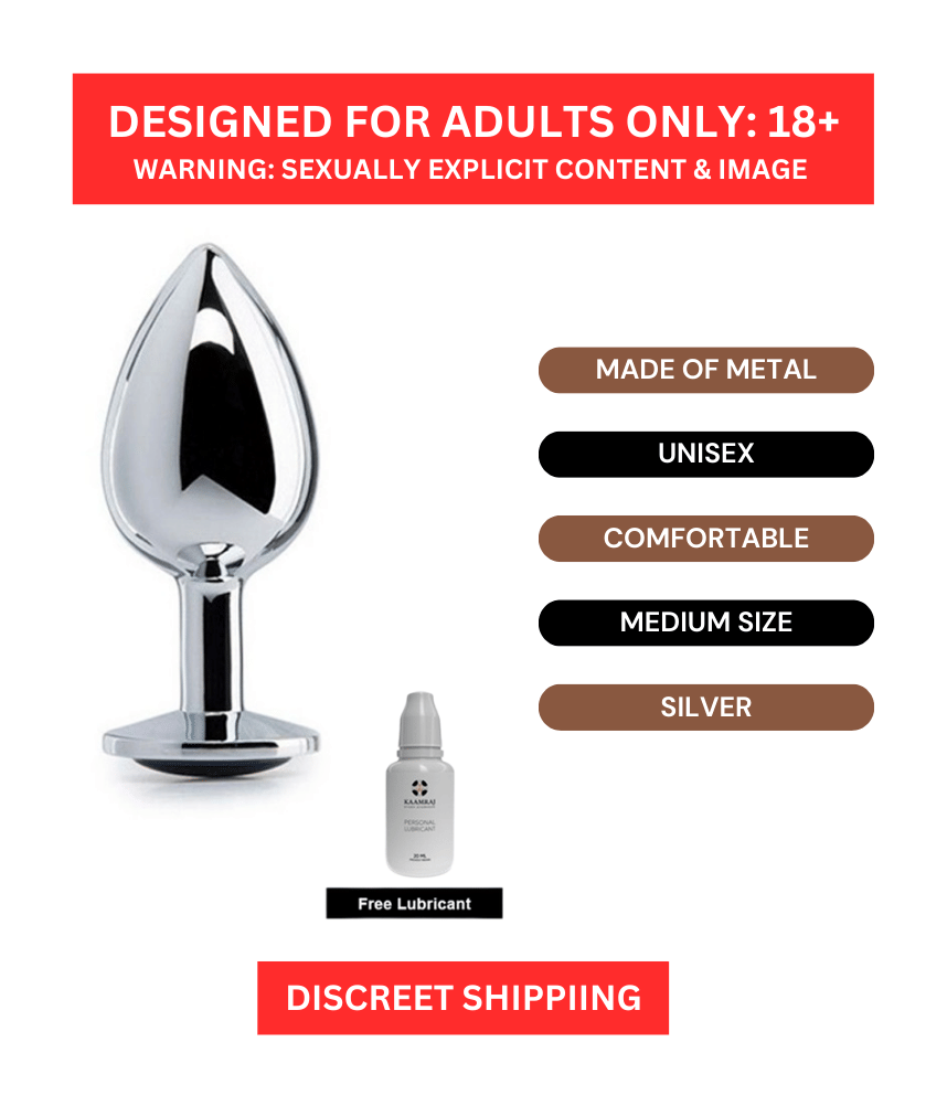 Cute Metal Diamond Butt Plug Anall Plug Bead Prostate Massage Sex Toys for Women Men