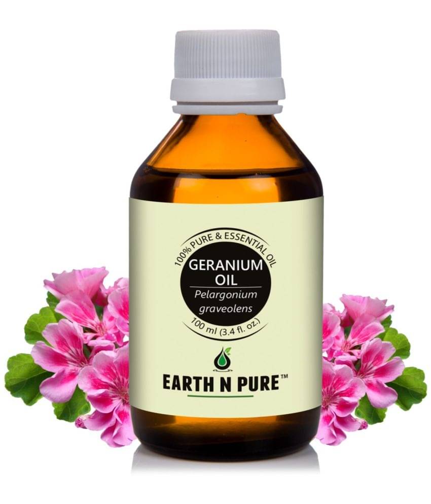 Earth N Pure - Geranium Essential Oil 100 mL ( Pack of 1 ) Earth N Pure - Geranium Essential Oil 100 mL ( Pack of 1 )