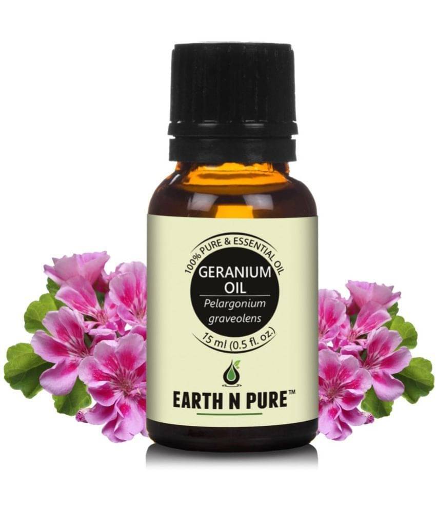 Earth N Pure - Geranium Essential Oil 15 mL ( Pack of 1 ) Earth N Pure - Geranium Essential Oil 15 mL ( Pack of 1 )