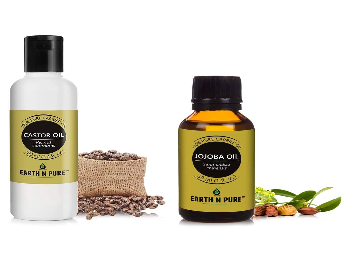 Earth N Pure - Jojoba Essential Oil 100 mL ( Pack of 2 )