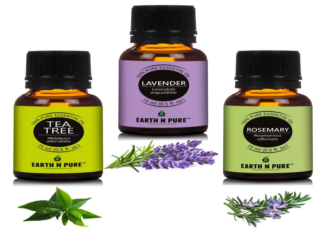 Earth N Pure - Rosemary Essential Oil 15 mL ( Pack of 3 )