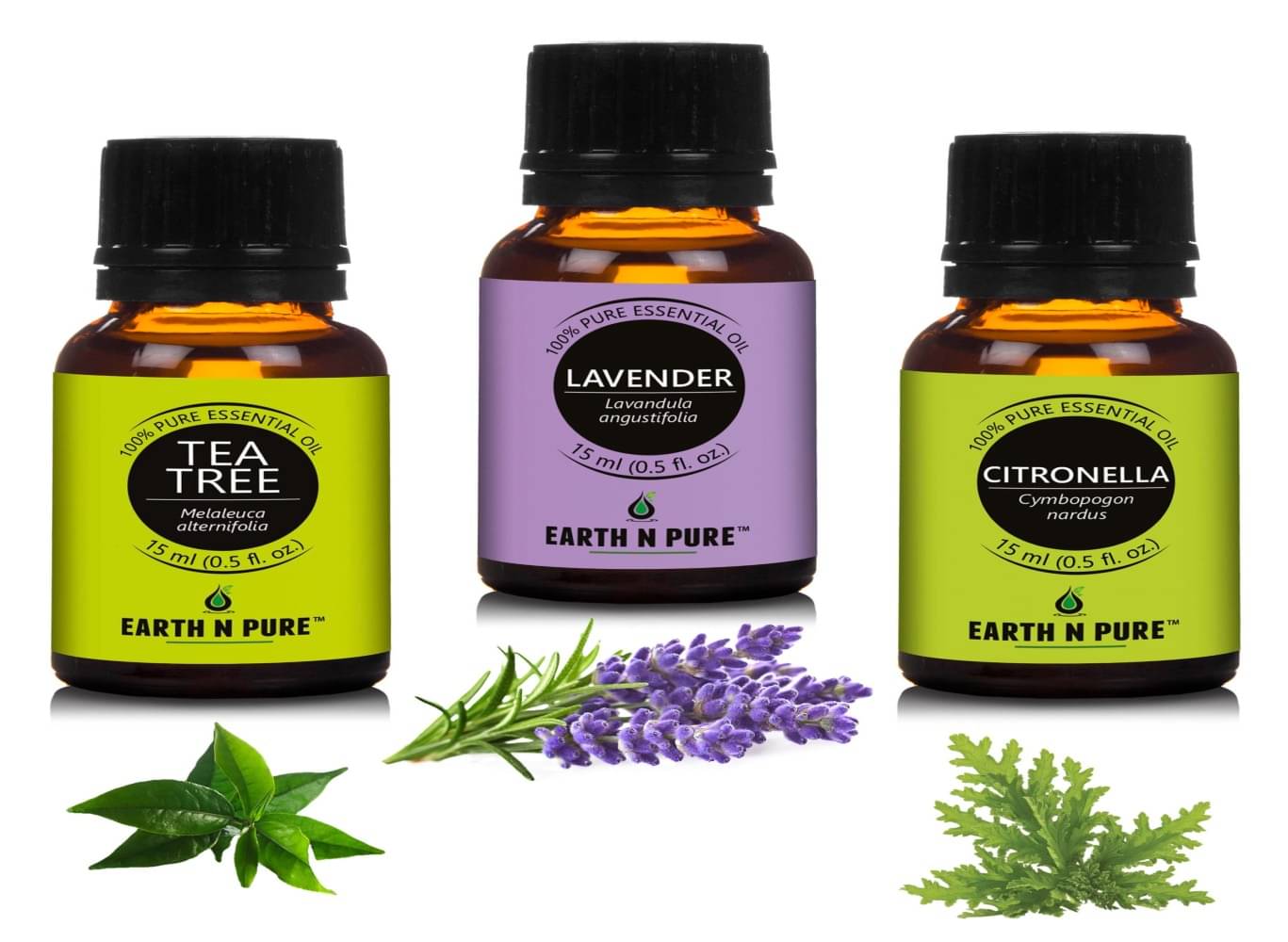 Earth N Pure - Tea Tree Essential Oil 15 mL ( Pack of 3 ) Earth N Pure - Tea Tree Essential Oil 15 mL ( Pack of 3 )