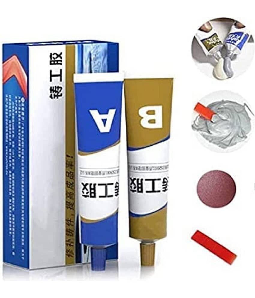 Geeta times- Magic Metal Mending (2 pc), Industrial Heat Resistance Cold Weld Metal Repair Paste Adhesive Gel, Ab Strong Glue Universal Metal Plastic Weld Repair Glue Aluminum, Chrome, Stainless Steel - Stationery | Buy online on ZillyBuy