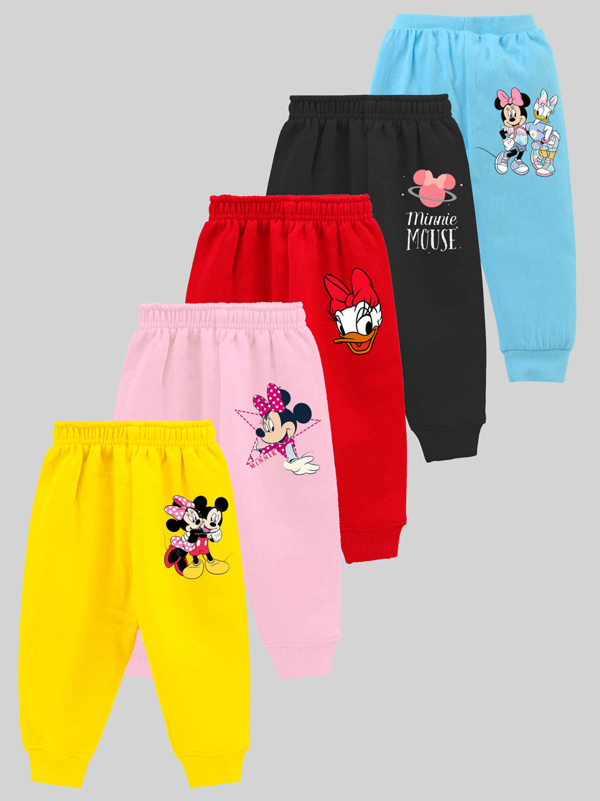     			Kuchipoo Pack of 5 Baby Boys Cotton Blend Trackpant ( Multicolor )