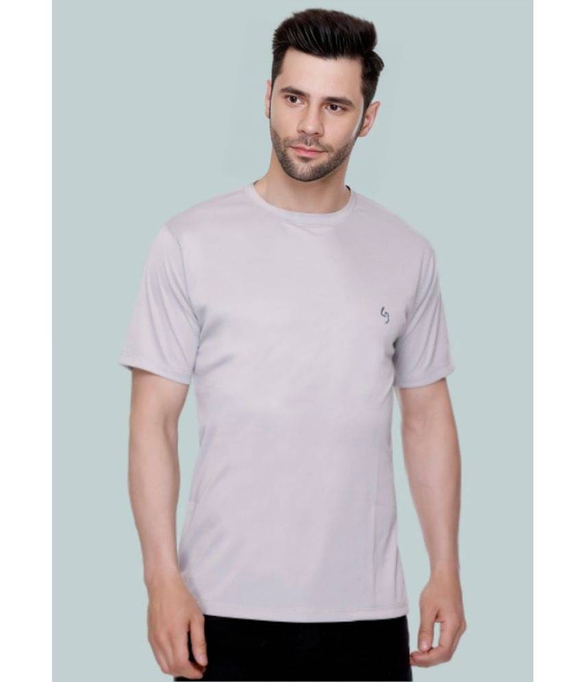     			LEEBONEE Pack of 1 Polyester Regular Fit Men's T-Shirt ( Grey )