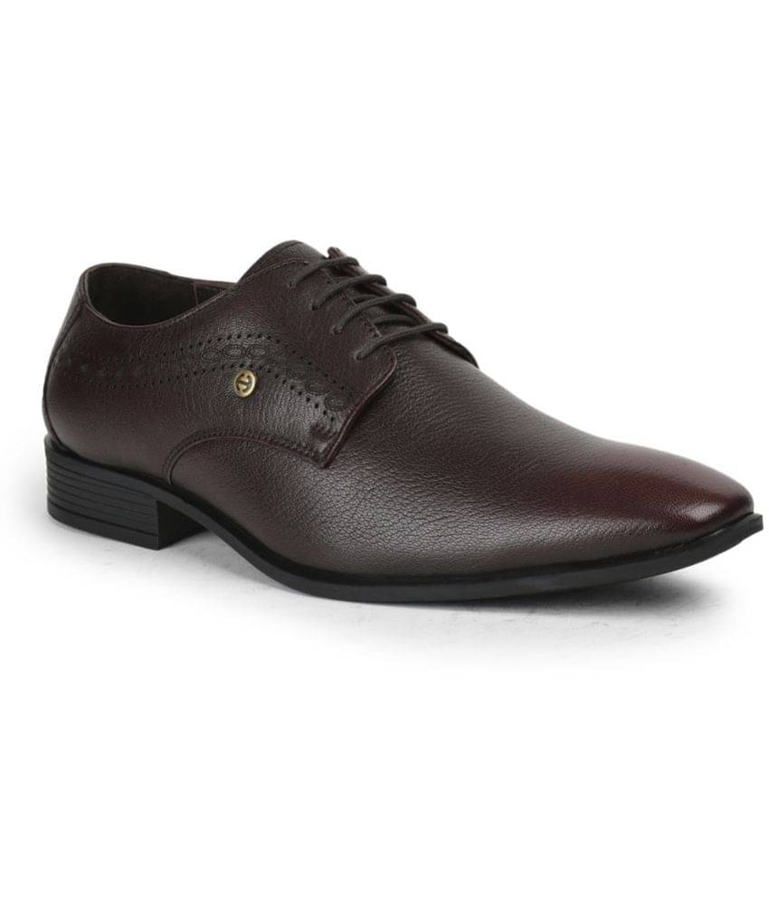     			Liberty - Red Men's Derby Formal Shoes
