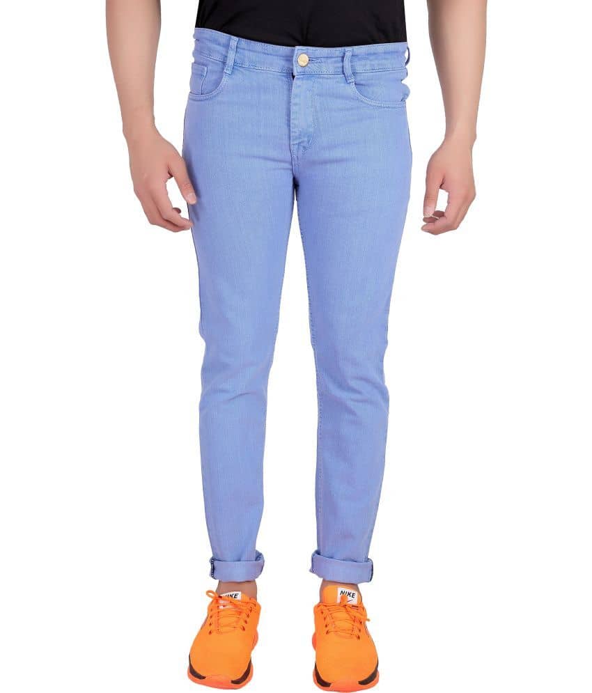 RAGZO - Blue Denim Slim Fit Men's Jeans ( Pack of 1 ) - Jeans | Buy online on ZillyBuy