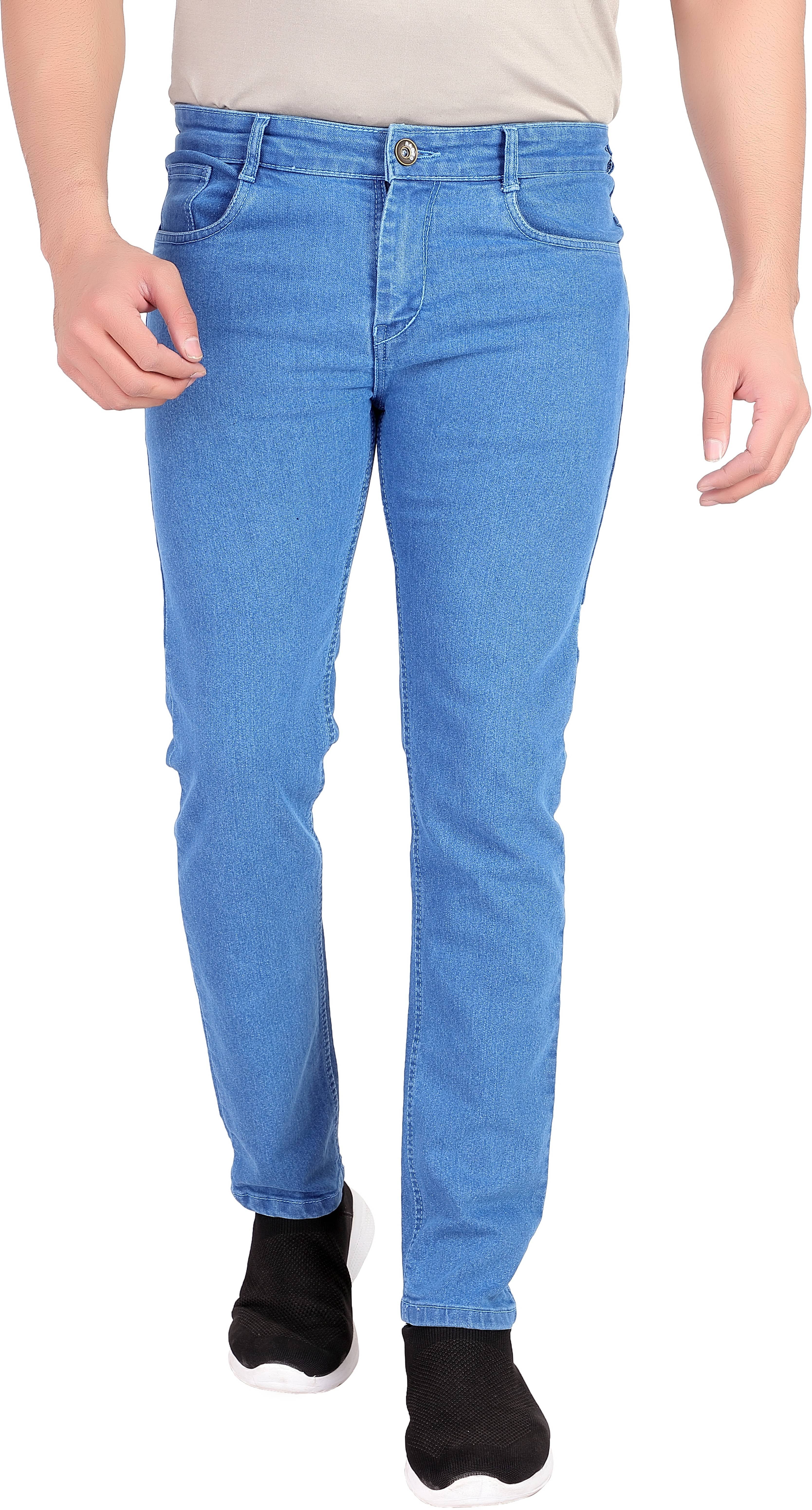 RAGZO - Blue Denim Slim Fit Men's Jeans ( Pack of 1 ) - Jeans | Buy online on ZillyBuy