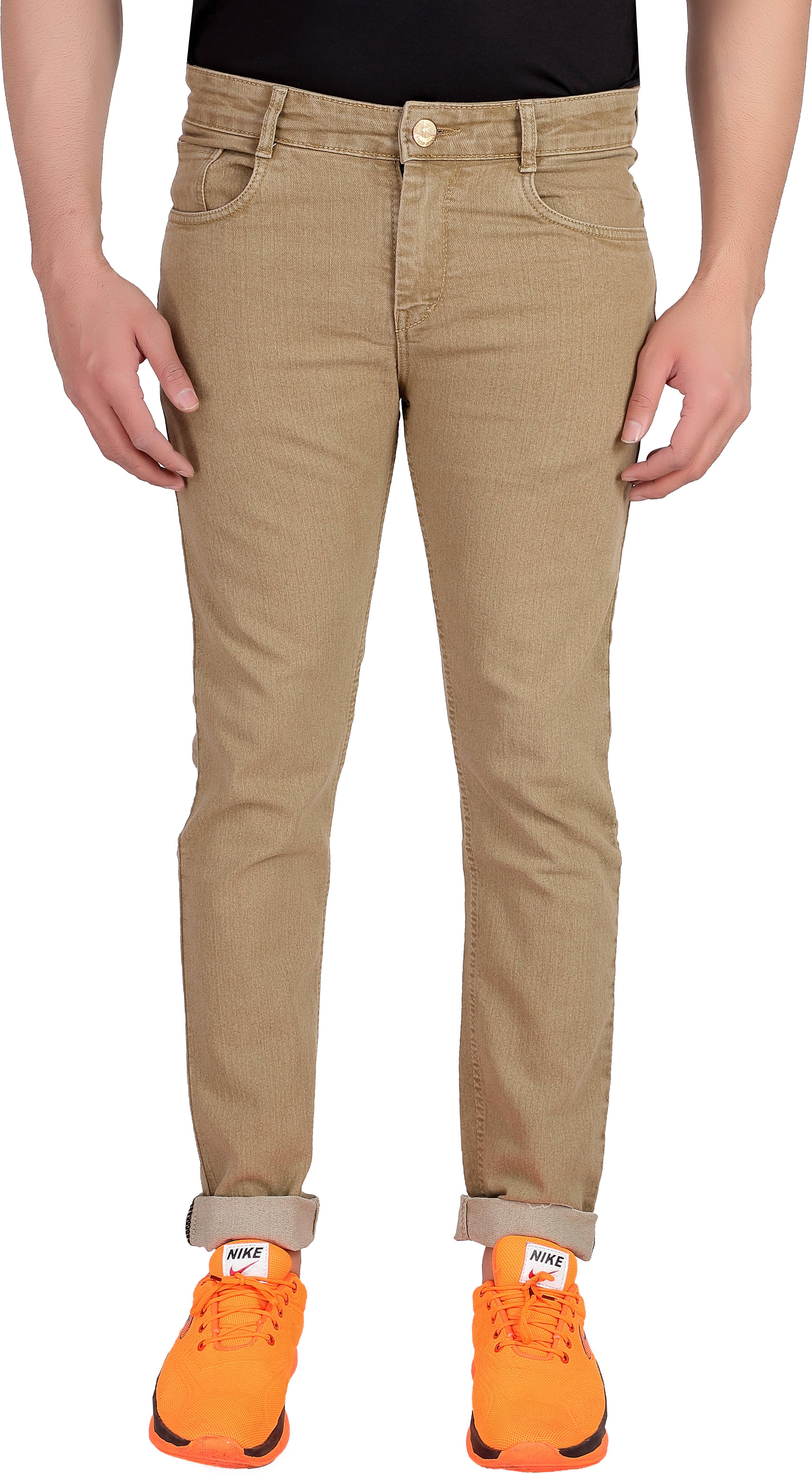 RAGZO - Brown Denim Slim Fit Men's Jeans ( Pack of 1 ) - Jeans | Buy online on ZillyBuy