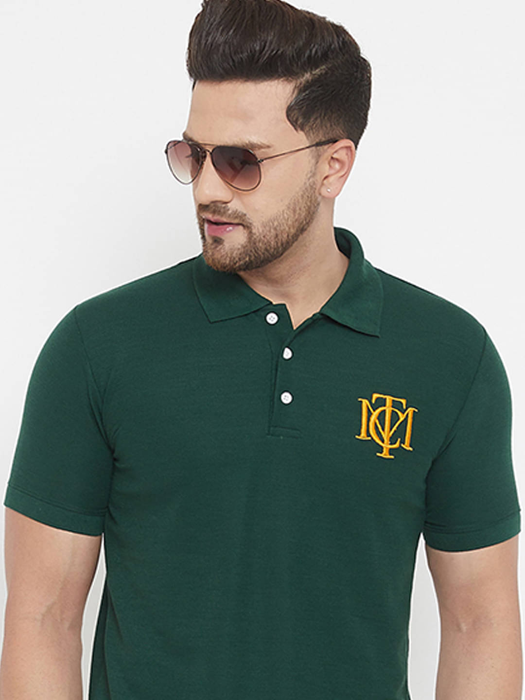 The Million Club Pack of 1 Cotton Blend Regular Fit Solid Half Sleeves Men's Polo T Shirt ( Green ) The Million Club Pack of 1 Cotton Blend Regular Fit Solid Half Sleeves Men's Polo T Shirt ( Green )