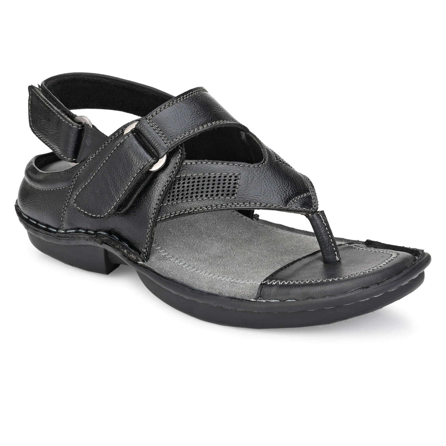     			softio - Black Men's Sandals