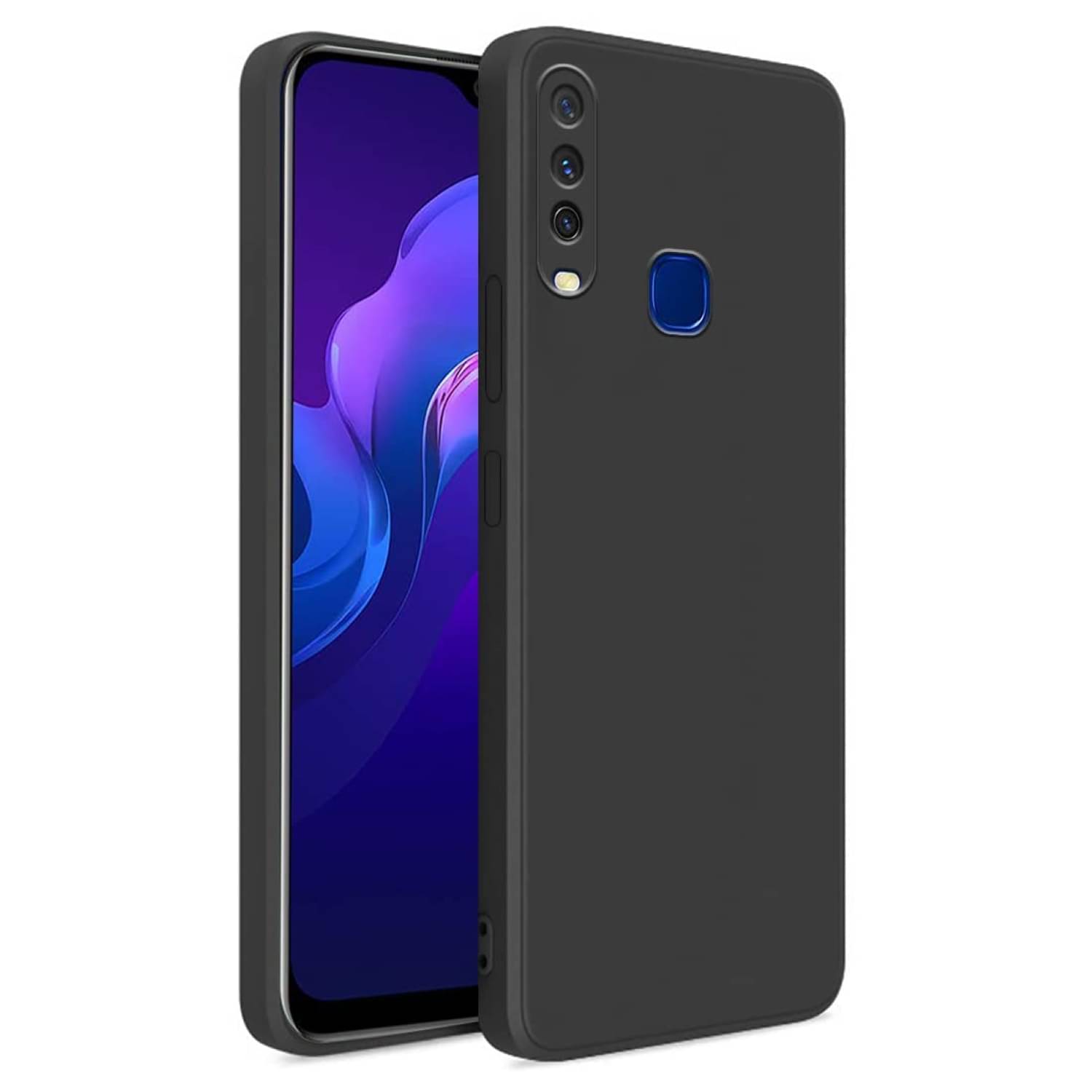 Case Vault Covers - Black Silicon Plain Cases Compatible For Vivo Y12 ( Pack of 1 ) Case Vault Covers - Black Silicon Plain Cases Compatible For Vivo Y12 ( Pack of 1 )