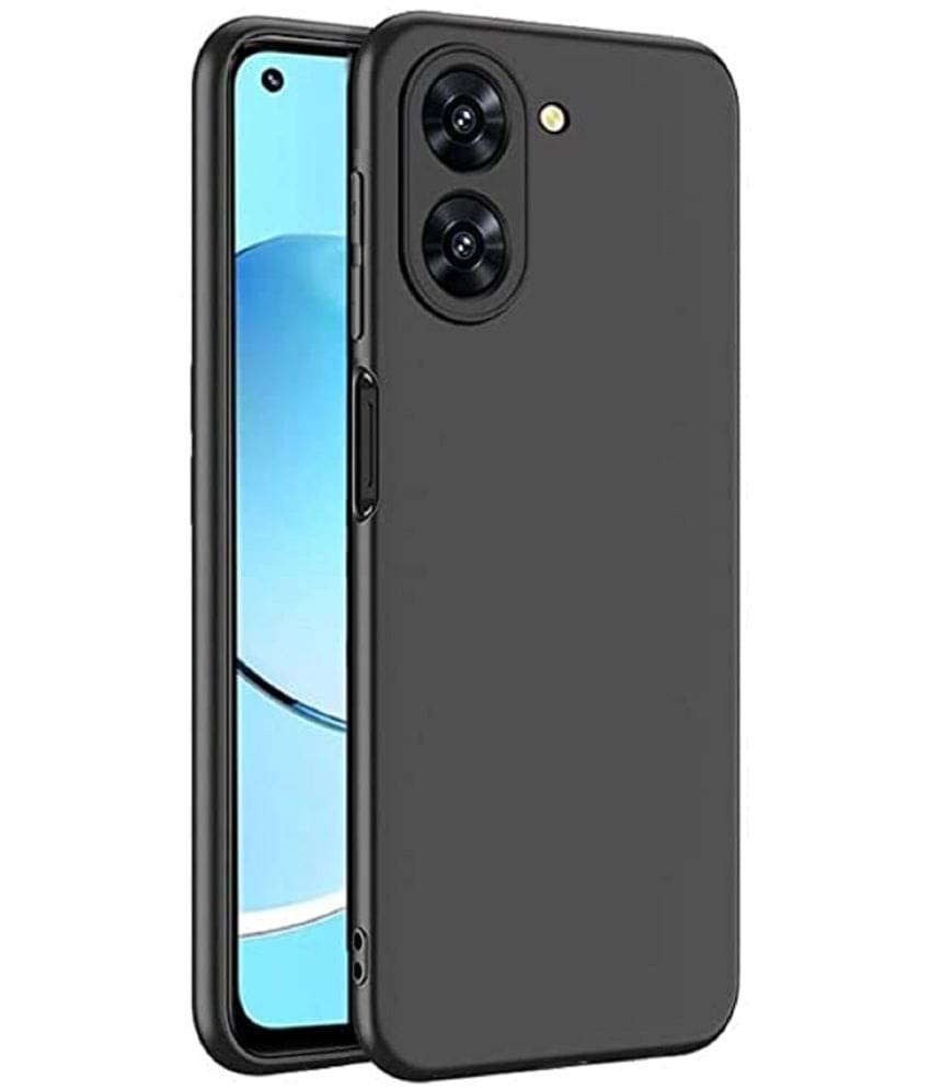 Case Vault Covers - Black Silicon Plain Cases Compatible For REALME 10 4G ( Pack of 1 ) Case Vault Covers - Black Silicon Plain Cases Compatible For REALME 10 4G ( Pack of 1 )