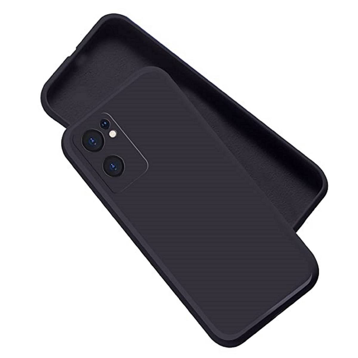     			Case Vault Covers - Black Silicon Plain Cases Compatible For Oneplus Nord Ce 2 5G ( Pack of 1 )