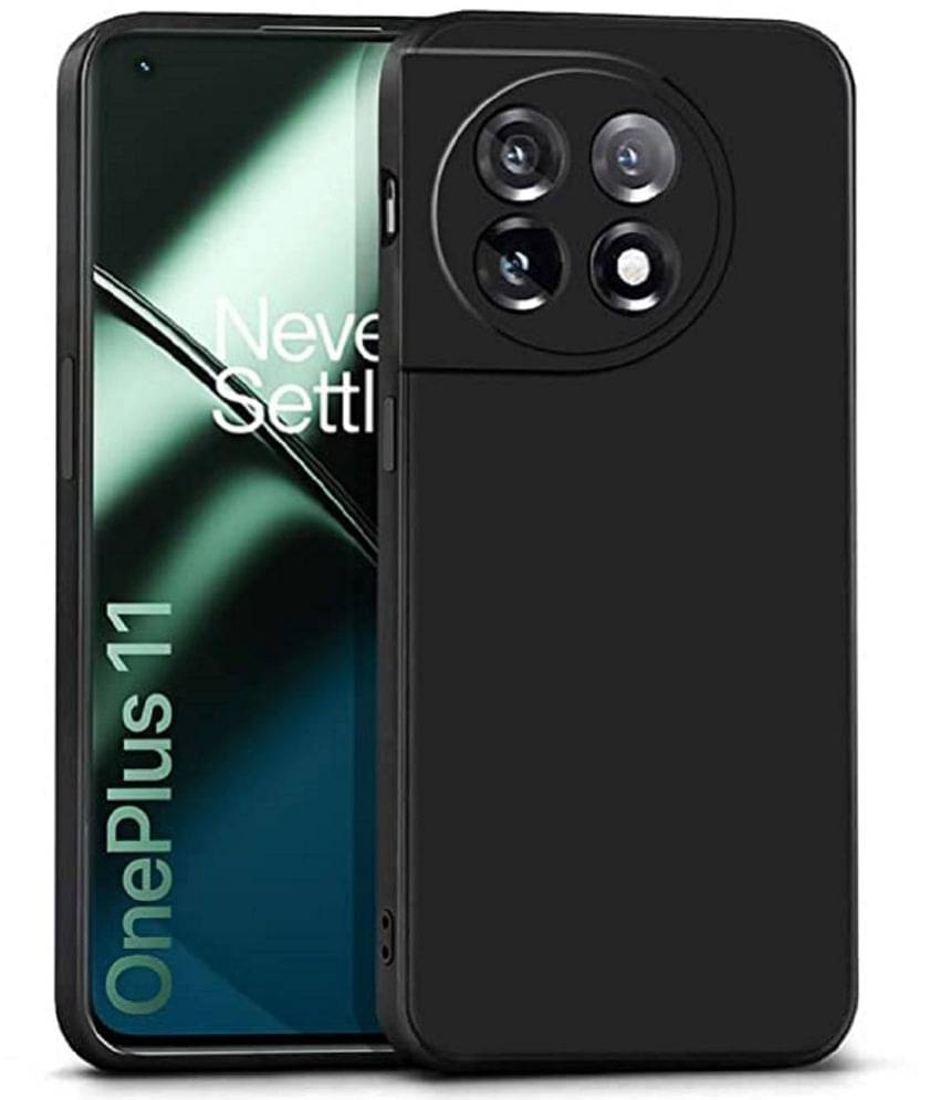 Case Vault Covers - Black Silicon Plain Cases Compatible For One Plus 11 5G ( Pack of 1 ) Case Vault Covers - Black Silicon Plain Cases Compatible For One Plus 11 5G ( Pack of 1 )