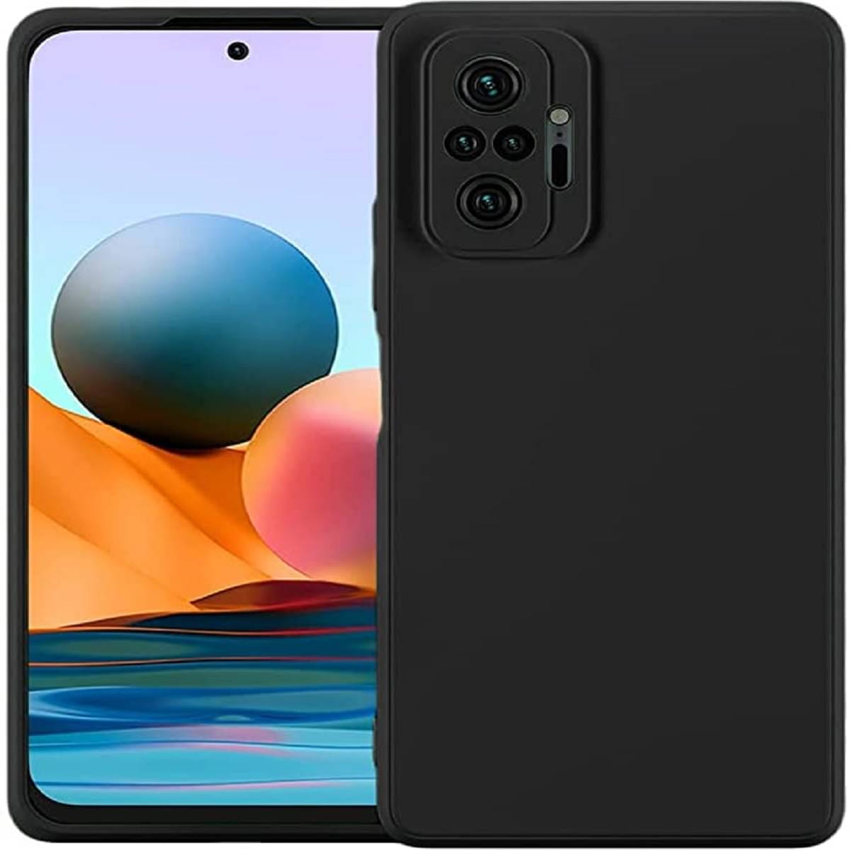 Case Vault Covers - Black Silicon Plain Cases Compatible For Xiaomi Redmi Note 10 Pro ( Pack of 1 ) Case Vault Covers - Black Silicon Plain Cases Compatible For Xiaomi Redmi Note 10 Pro ( Pack of 1 )