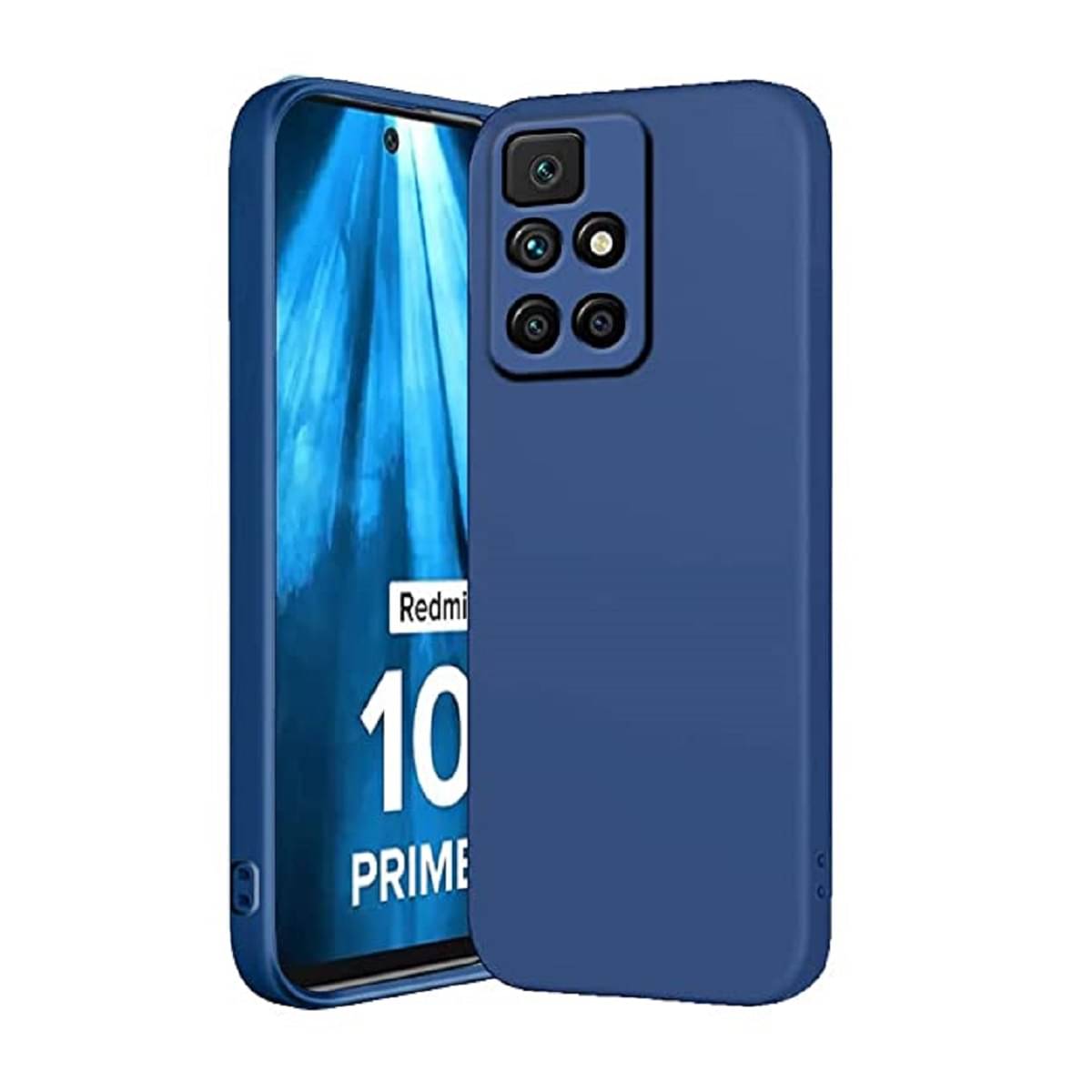 Case Vault Covers - Blue Silicon Plain Cases Compatible For redmi 10 prime ( Pack of 1 ) Case Vault Covers - Blue Silicon Plain Cases Compatible For redmi 10 prime ( Pack of 1 )