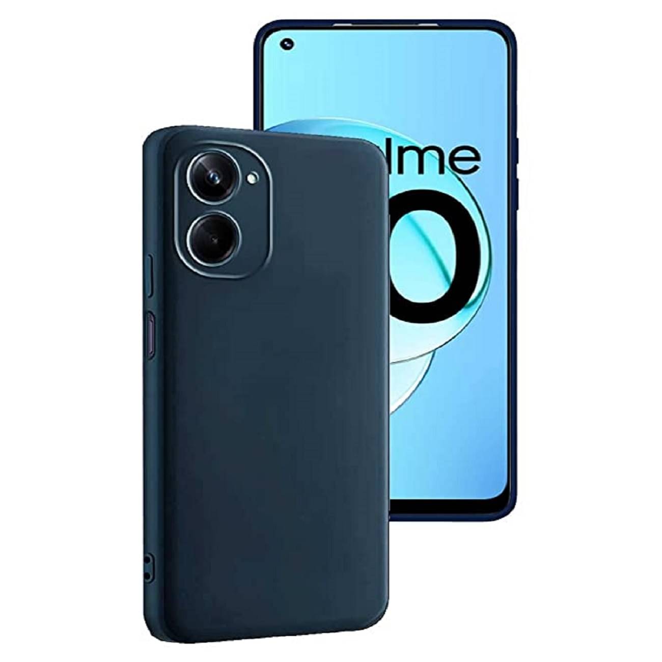 Case Vault Covers - Blue Silicon Plain Cases Compatible For REALME 10 4G ( Pack of 1 ) Case Vault Covers - Blue Silicon Plain Cases Compatible For REALME 10 4G ( Pack of 1 )
