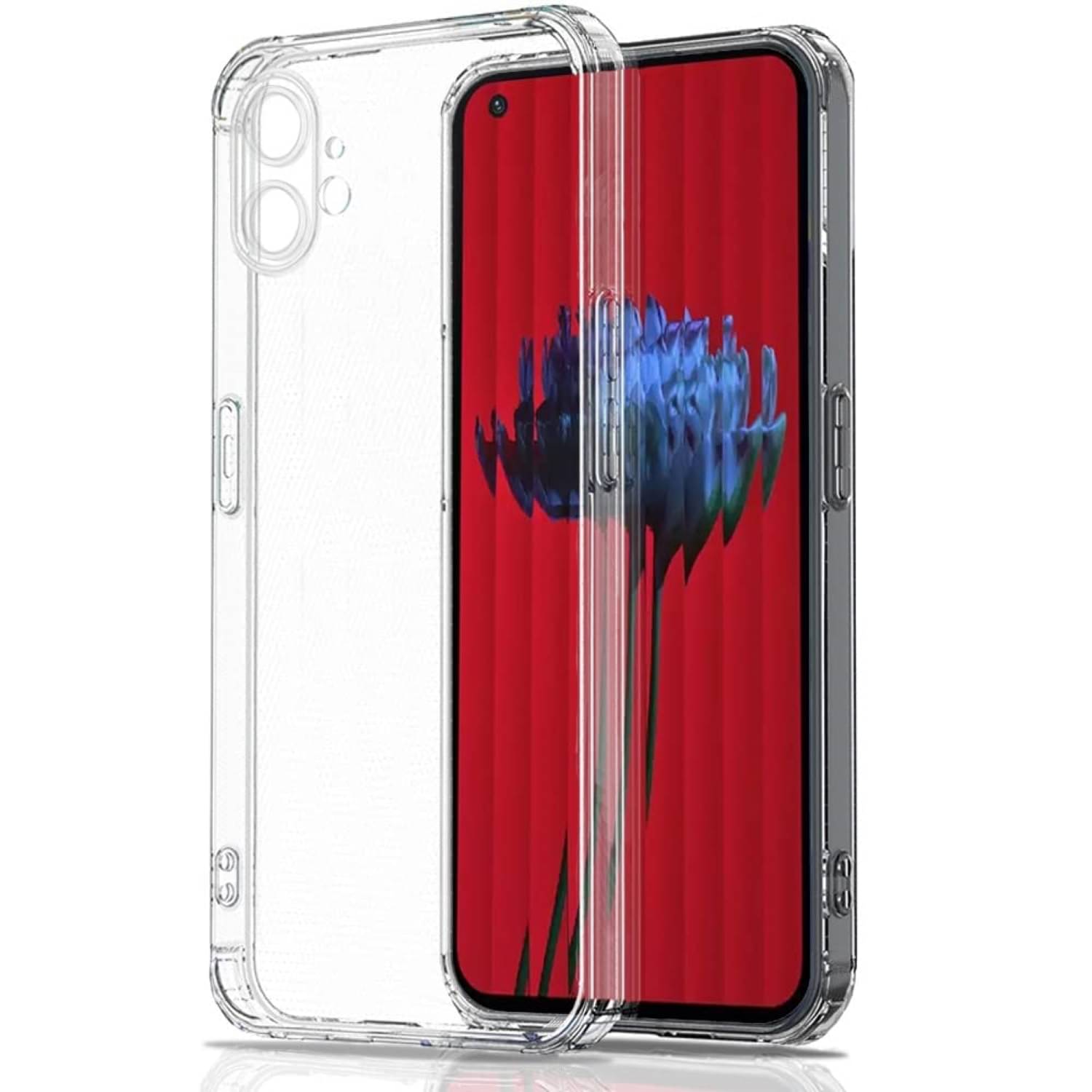 Case Vault Covers - Transparent Silicon Silicon Soft cases Compatible For Nothing Phone 1 ( Pack of 1 ) Case Vault Covers - Transparent Silicon Silicon Soft cases Compatible For Nothing Phone 1 ( Pack of 1 )