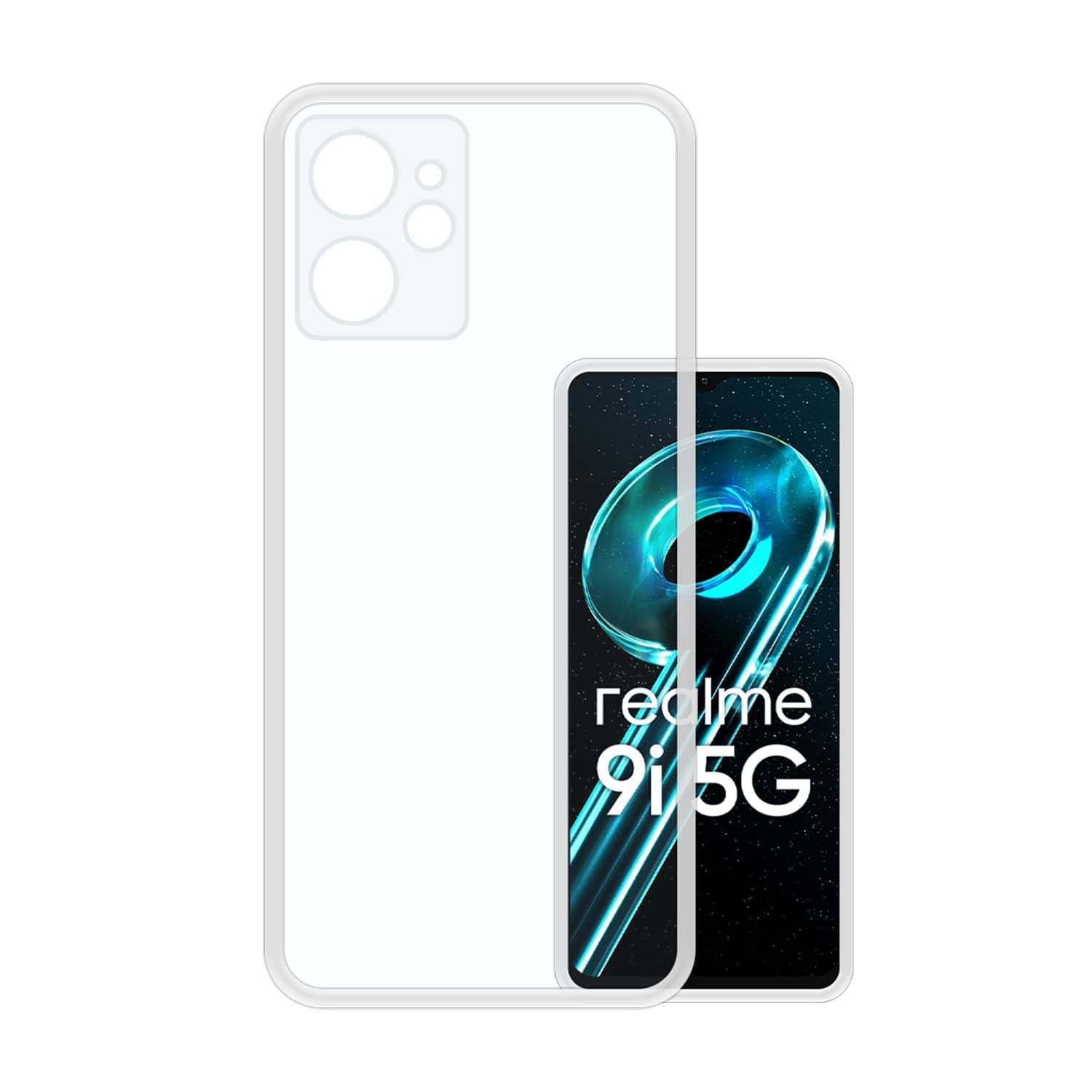     			Case Vault Covers - Transparent Silicon Silicon Soft cases Compatible For Realme 9i 5G ( Pack of 1 )